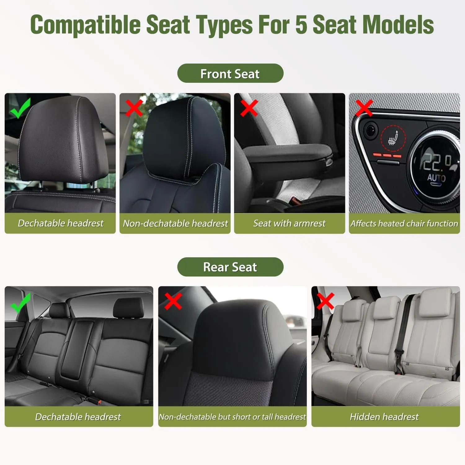 2008-2024 Toyota Tundra Double Cab CrewMax Cab Seat Covers