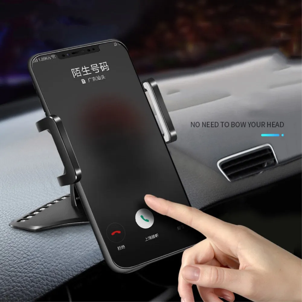 3 in 1 Car GPS Smartphone Holder: Dashboard / Visor Clamp   AC Grid Clip for BLU Dash 3.5 D160 - Black