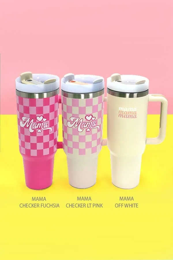 40oz Stainless Steel Tumbler Solid-Flower Pink