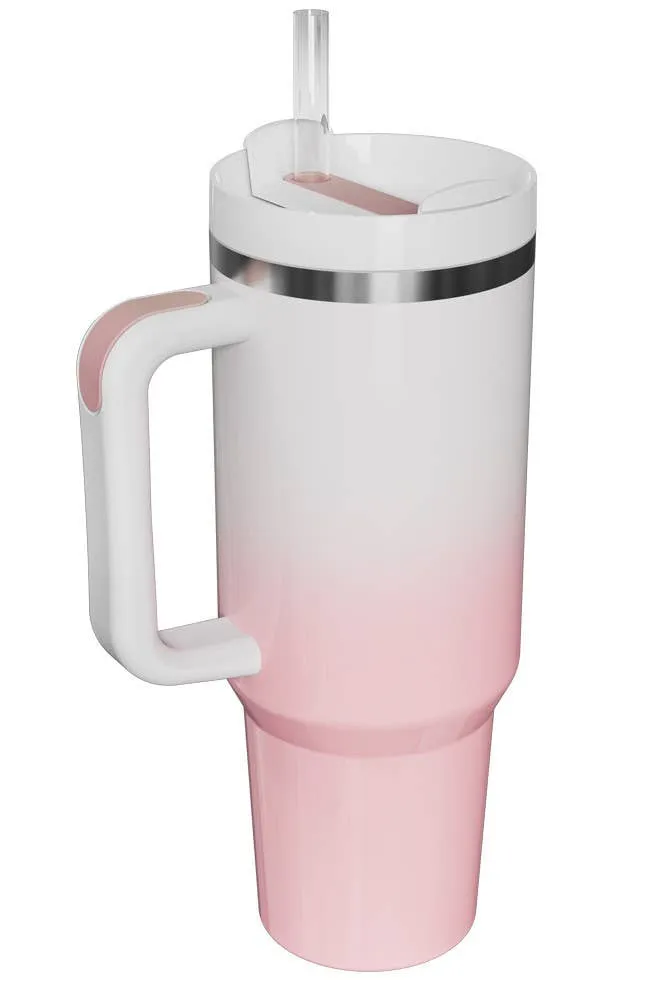 40oz Stainless Steel Tumbler Solid-Ombre Peach