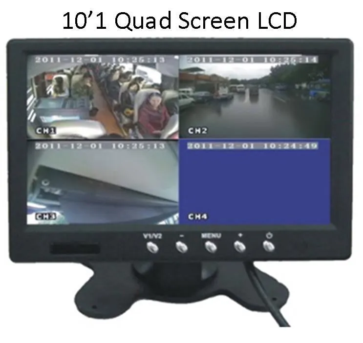 9"Quad Screen LCD for MNVR System