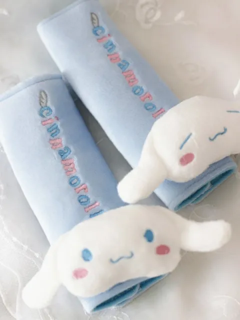 Cinnamoroll Inspired Car Neck Headrest Pillows Seatbelt Cover