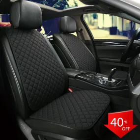 Flax Car Seat Cover Four Seasons Front Rear Auto Accesorios Coche Interior Details Universal Size Auto Goods Car Seat Protector