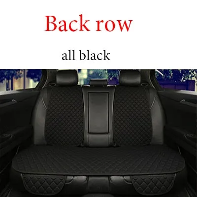 Flax Car Seat Cover Four Seasons Front Rear Auto Accesorios Coche Interior Details Universal Size Auto Goods Car Seat Protector