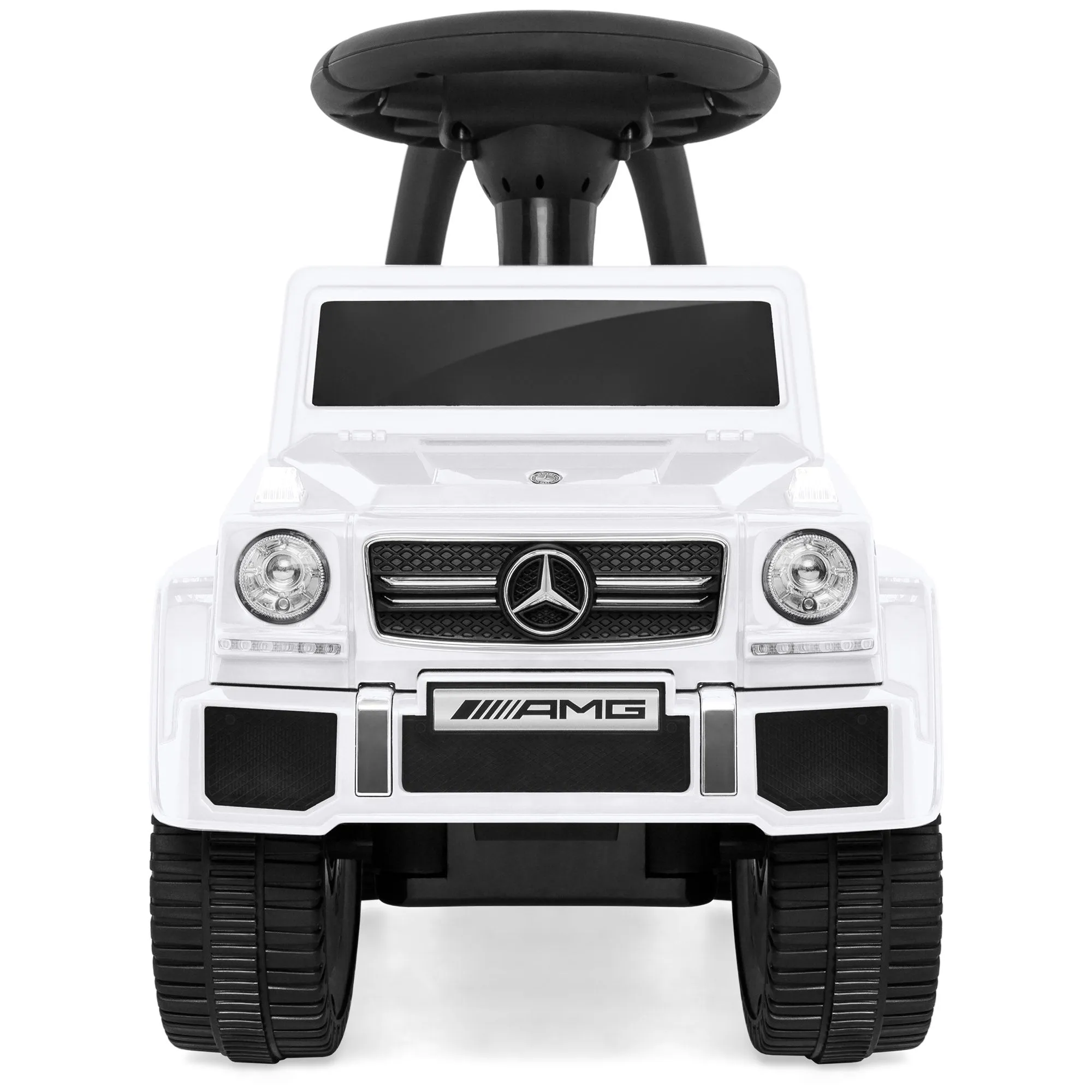 Kids Luxury Mercedes G63 Convertible Foot-to-Floor Push Car Ride- On Buggy