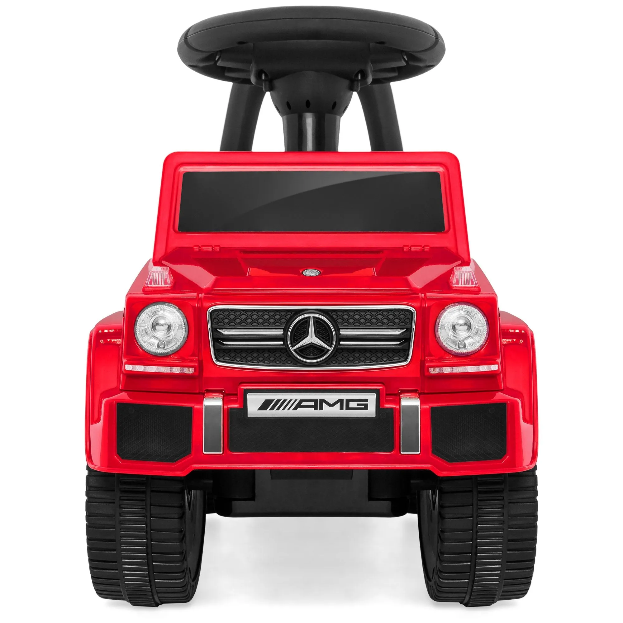 Kids Luxury Mercedes G63 Convertible Foot-to-Floor Push Car Ride- On Buggy