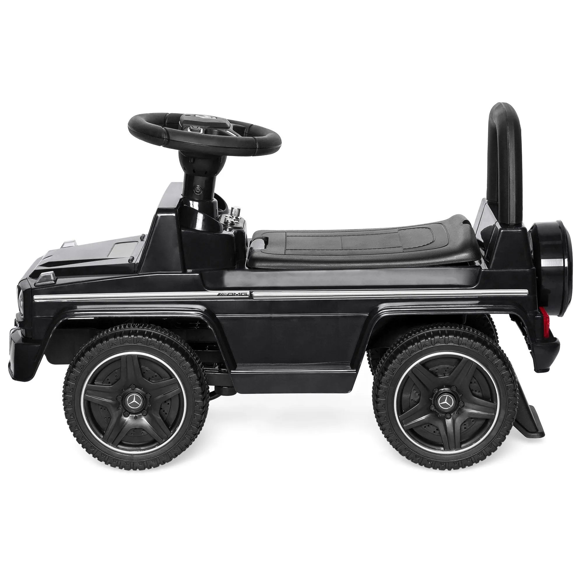 Kids Luxury Mercedes G63 Convertible Foot-to-Floor Push Car Ride- On Buggy