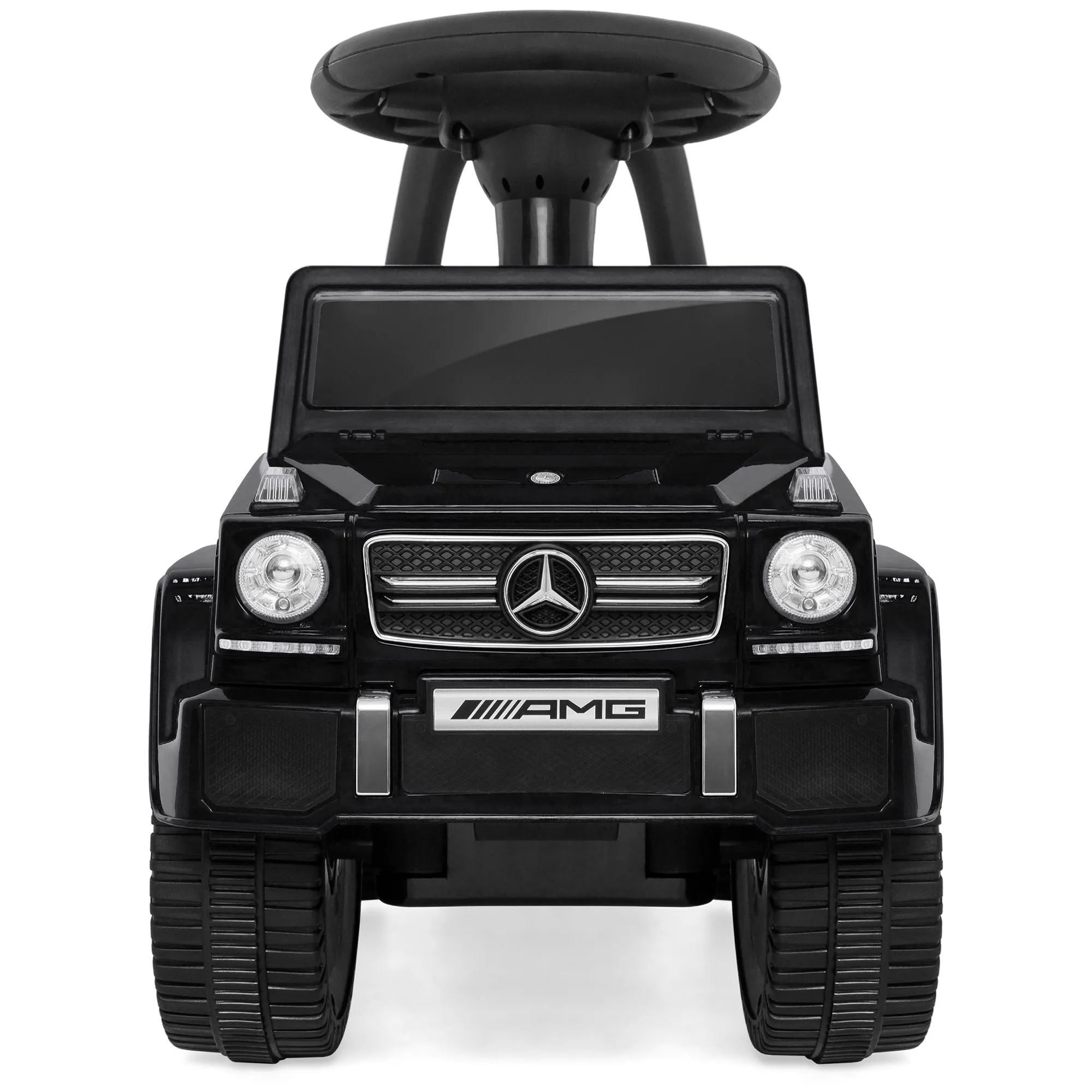 Kids Luxury Mercedes G63 Convertible Foot-to-Floor Push Car Ride- On Buggy