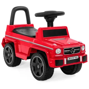 Kids Luxury Mercedes G63 Convertible Foot-to-Floor Push Car Ride- On Buggy