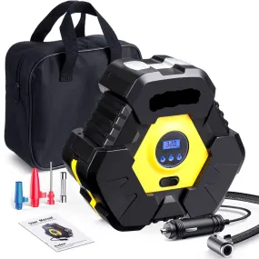 Portable Digital Tire 12V Car Air Compressor Pump with 150 PSI LED Screen
